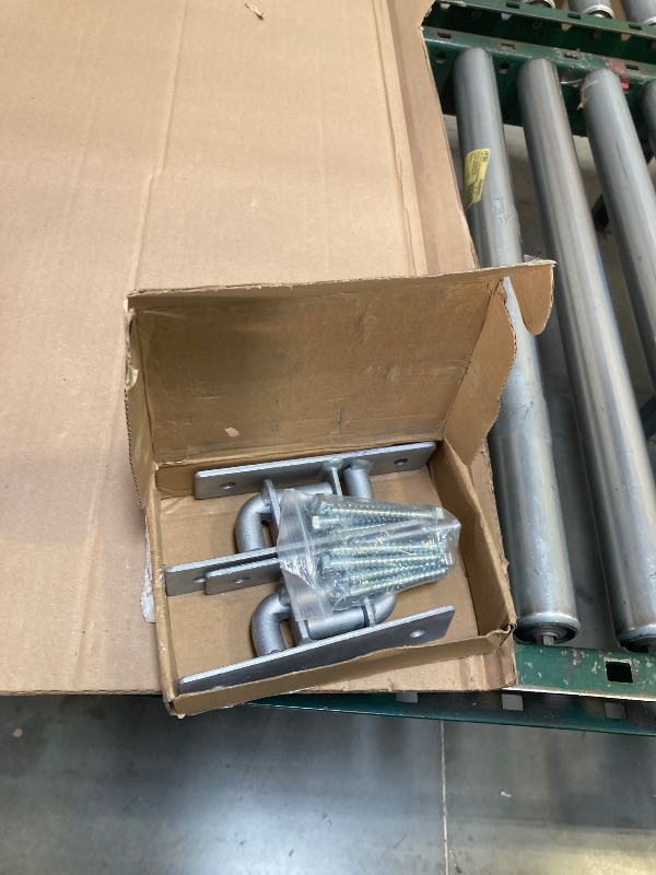 Photo 1 of Jikacok Wall Mount Gate Hinge, Sturdy Fence Gate Hinges Fence Post Chain Link Gate Hinge. 4 Pack Sturdy Wall Mount Gate Hinges with 5/8 Hinge Pin