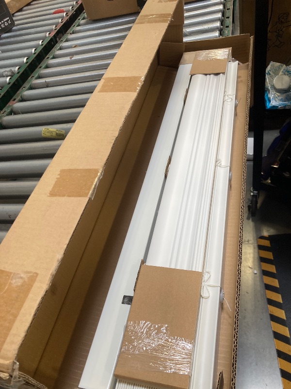 Photo 1 of Lotus & Windoware Cordless, 2 Inch Faux Wood Blind, 31" Wide x 60" Long, Window Blinds, Blinds & Shades, Blinds for Indoor Windows, Embossed, Bright White