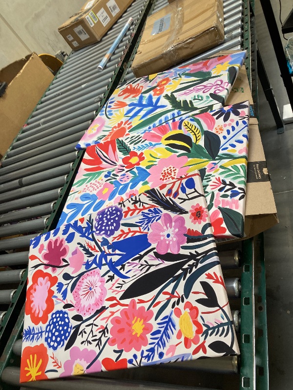 Photo 1 of  Flower Market Wall Art Set of 3 Floral Wall Decor Henri Matisse Canvas Wall Art Prints Aesthetic Modern Pictures Colorful Floral Artwork Matisse Style Flower Poster for Room 12x16 Inch Ready to Hang 