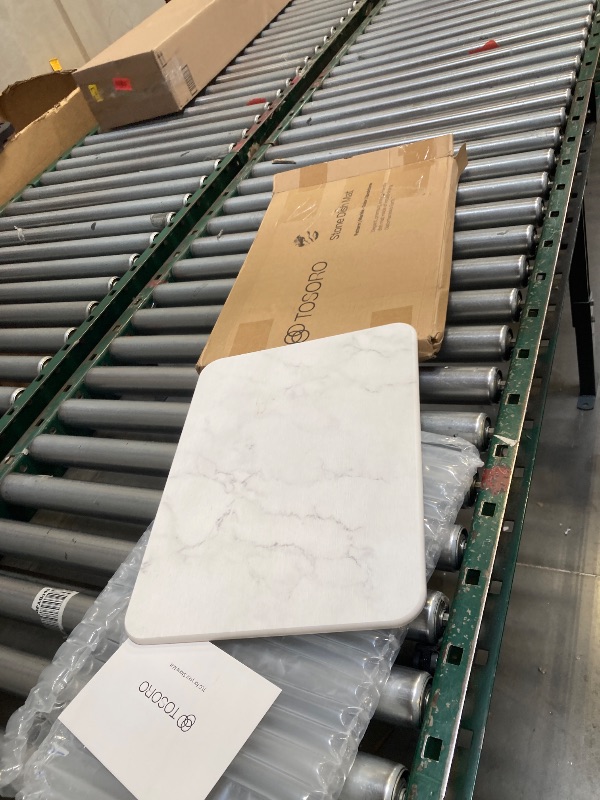 Photo 1 of  Stone Dish Drying Mats for Kitchen Counter, Ultra Absorbent, Fast Dry, Non-Slip, Heat Resistant, Eco-Friendly Diatomaceous Earth Mat for Baby Bottles, Dishes, and More(16x12 inch, Whtie Marble) 