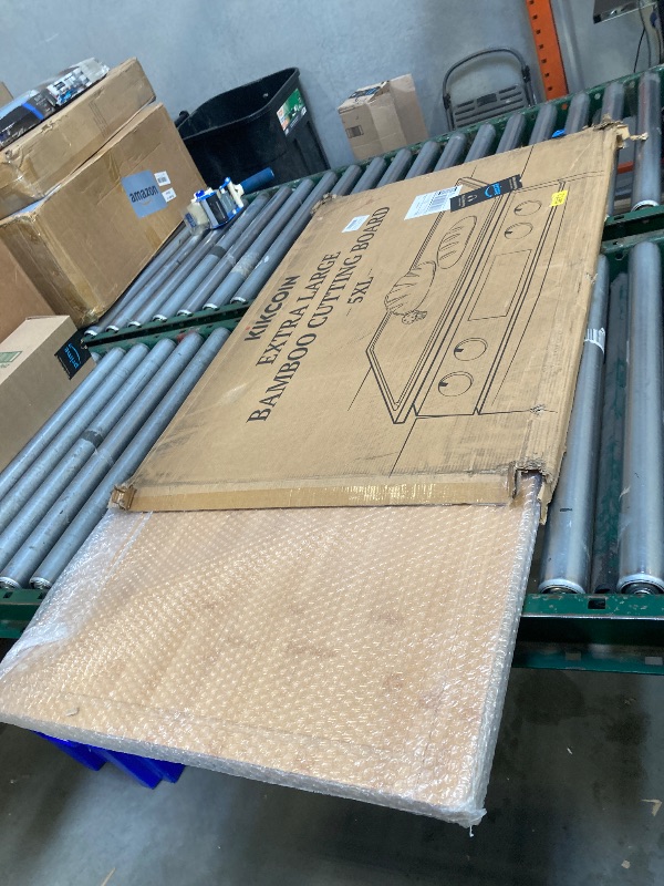 Photo 1 of  36 Inch Extra Large Bamboo Cutting Boards for Kitchen, Wood Cutting Board with Deep Juice Groove and Handle Heavy Duty Chopping board, Oversized Stove Top Cover, Kikcoin, 36" x 24" 