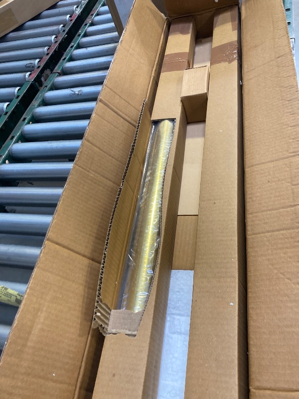 Photo 1 of  OUTWATER 8' Bar Foot Rail Kit - Complete Undercounter Mount Hardware and Tubing, Brass Finish 