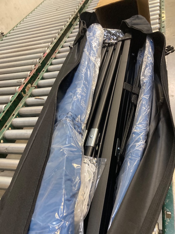 Photo 1 of  10x10 Pop Up Canopy with Sidewalls, Easy Up Canopy Tent, Heavy Duty Tents for Parties, One Person Set Up Event Tent, Light Blue 