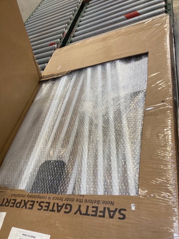 Photo 1 of  51.18" Extra Tall Cat Gate for Doorway, 30.5"-40" Auto Close Pet Gate Include 2.75" and 5.5" Extension Kits, No Drilling Pressure Mount Kit, Suitable for Doorways or Kitchen, New White 