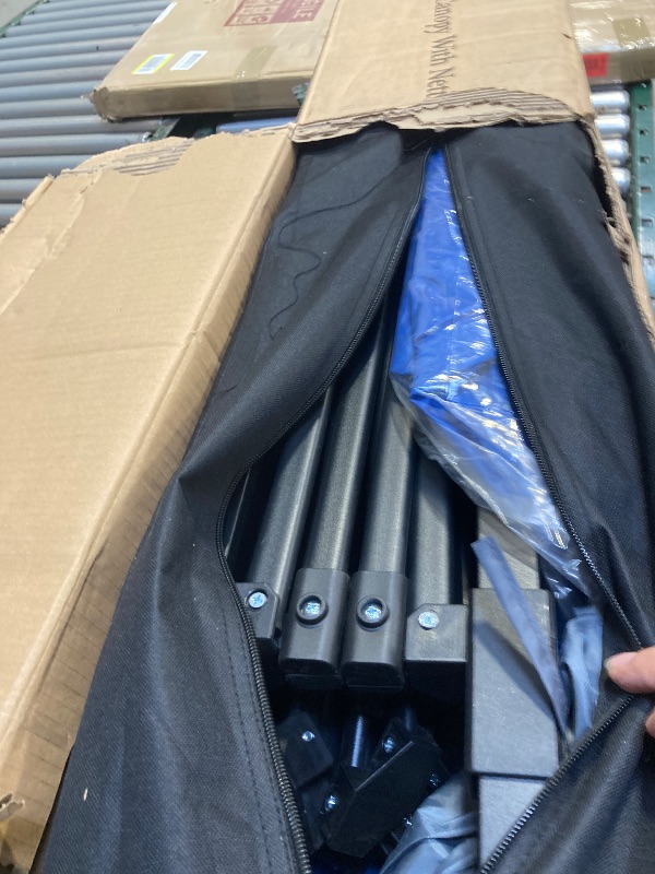 Photo 1 of  COOS BAY 11x11 Pop-Up Instant Gazebo Tent with Mosquito Netting Outdoor Canopy Shelter with 121 Square Feet of Shade (Blue) 