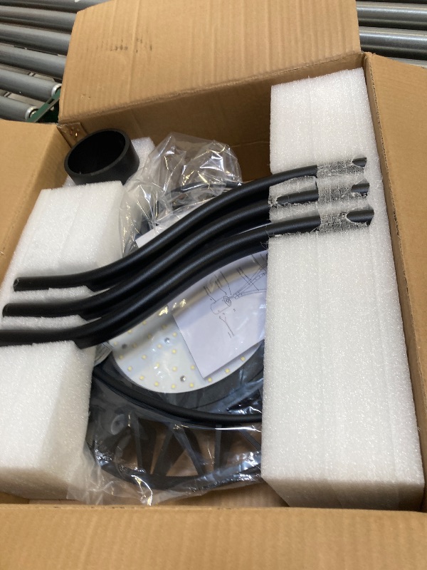 Photo 1 of  Led Post Top Light 60W Circular, DLC/ETL Listed LED Street Area Post Top, Outdoor IP65 Waterproof, Pathway Pole Yard Light Fixture (60W) 