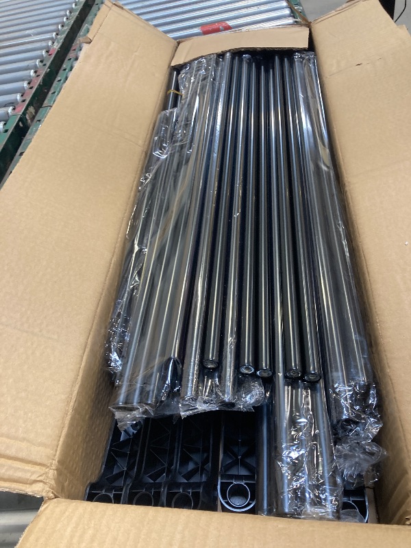 Photo 1 of  Clothes Rack, Portable Closet, 80.7 Inch Extra Large Capacity Wardrobe Closet, Clothes Storage Organizer with Shelves and 5 Hanging Rods, Easy to Assembly, Black PCT036B01 