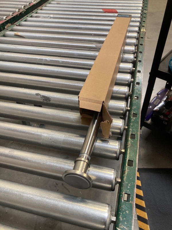 Photo 1 of  BRIOFOX Industrial Shower Curtain Rod - Never Rust Non-Slip 27-43 Inch 304 Stainless Steel, Brushed Nickel 