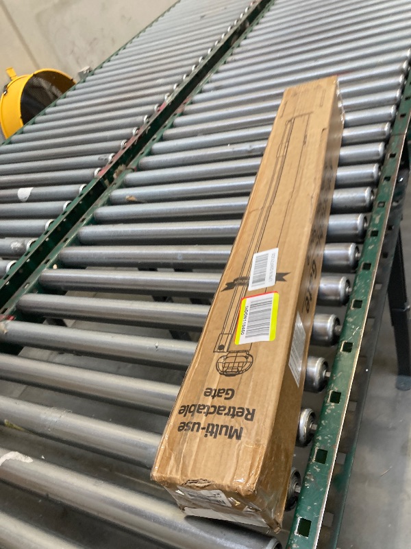 Photo 1 of  Reinforced  Wide Retractable Baby Gates with Support Rods, Retractable Dog Gate for The House Extra Wide Mesh Pet Gate Indoor Outdoor Child Gates for Doorways Stair Gates for Kids or Pets (Black) 