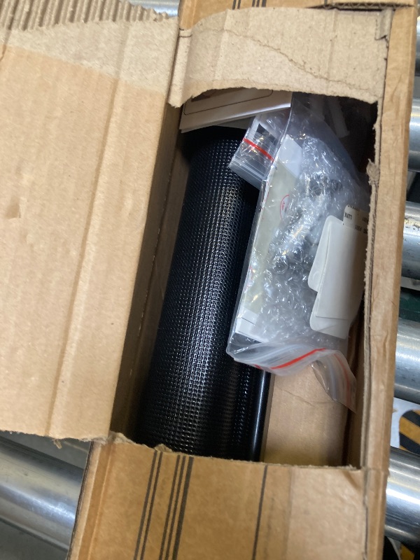 Photo 1 of  Reinforced  Wide Retractable Baby Gates with Support Rods, Retractable Dog Gate for The House Extra Wide Mesh Pet Gate Indoor Outdoor Child Gates for Doorways Stair Gates for Kids or Pets (Black) 