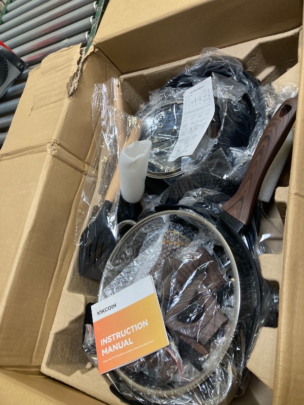 Photo 1 of Kikcoin Pots and Pans Set Non Stick 31 Piece Kitchen Nonstick Cooking Cookware Sets with Grill Pan Saucepan Baking Sheet Utensil