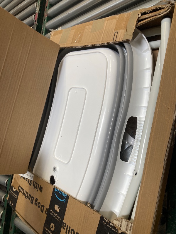 Photo 1 of  Portable Dog Bath Tub and Dog Washing Station, Collapsible Elevated Pet Tub for Bathing, Showering, Grooming, Pet Bathing Basin for Small to Medium Dogs, Cats and Other Pets (Built-in Drainage System) 