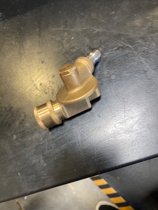 Photo 1 of  Pressure Washer Pivoting Coupler, 1/4” Quick Connect Gutter Cleaner Attachment, 240 Degree with 7 Angles for Power Washer Spray Nozzle, 4500PSI 