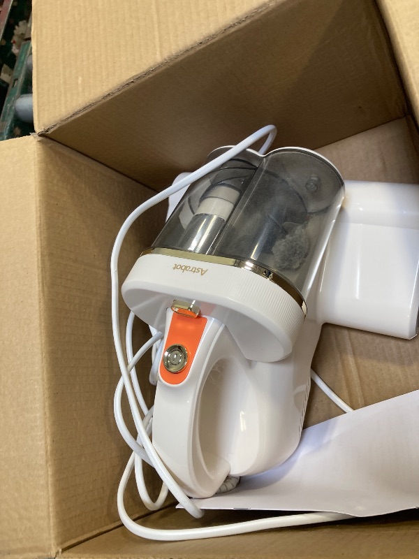 Photo 1 of  Mattress Vacuum Cleaner,16Kpa Suction with 253.7nm UV-C Light Bed Vacuum, 4400 Beats/Min,140? Heat Dry,Double-Cup Handheld Vacuums for BedCouch,Carpet,HEPA Filter System-Corded(White) 