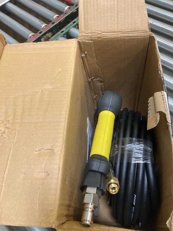 Photo 1 of POHIR Pressure Washer Gun and 50FT Hose Kit, 3600 PSI Power Washer Gun Comes With 15in Extension Wand Parts 7 Nozzle Tips Quick Connect Set For Home Cleaning and Car Washing