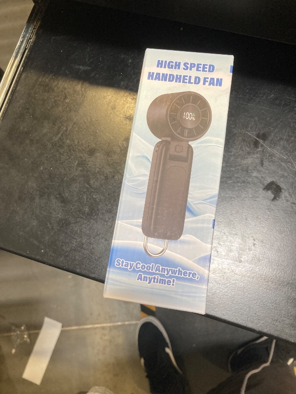 Photo 1 of 4 in 1 Portable Handheld Turbo Fan, 9000RPM High-Speed Mini, 180° Foldable, 1-100 Speeds, Up to 15H Use, 5000mAh Battery, Powerful Personal Cooling, Hand Held Fan for Travel, Indoor & Outdoor