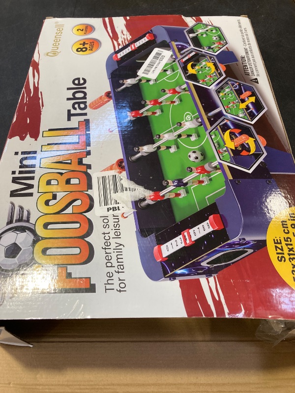 Photo 1 of Mini Foosball Table for Kids and Adults – 21-Inch Mini Soccer Game, Mini Soccer Table Game for Family Game Nights