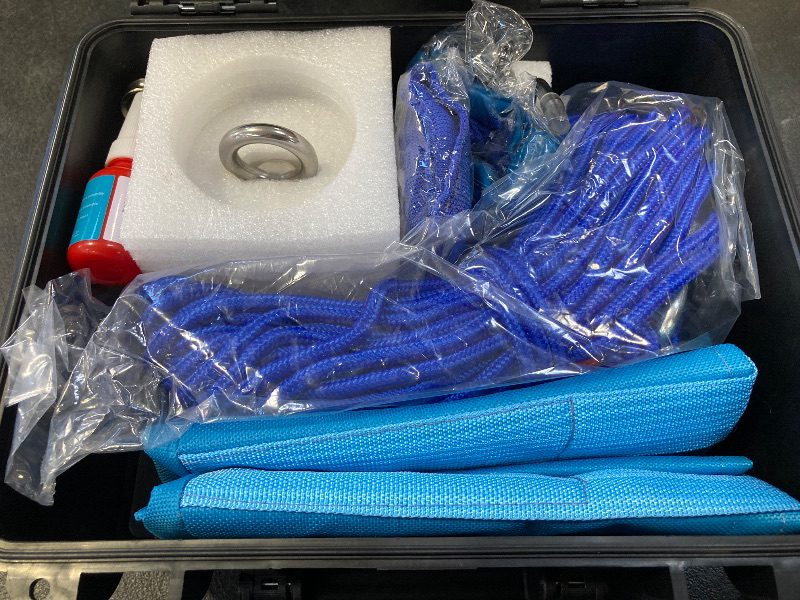 Photo 1 of Logui Projects 1200 LB Magnet Fishing Kit with Case - 2 Fishing Magnets in 1 (Double Sided Magnet) - with Grappling Hook, Heavy Duty 65FT Rope, Gloves, Carabiner and Foldable Bucket.