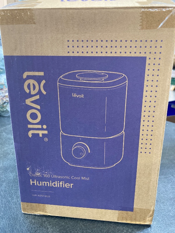 Photo 1 of LEVOIT Top Fill Humidifiers for Bedroom, 2.5L Tank for Large Room, Easy to Fill & Clean, 28dB Quiet Cool Mist Air Humidifier for Home Baby Nursery & Plants, Auto Shut-off and BPA-Free for Safety, 25H