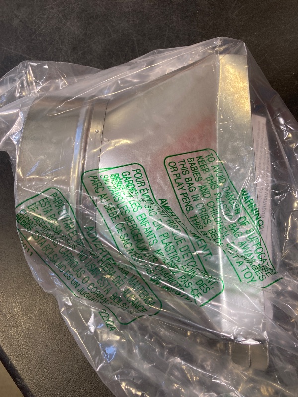 Photo 1 of RDUIGT Rectangular to Round Duct 6'' Dia x 3-1/4" x 10'' L Microwave Vent Kit Galvanized Transition for Connecting Duct Fittings