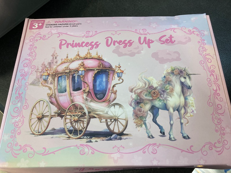 Photo 1 of HAMSILY Princess Dress Up Clothes for Little Girls: Princess Costume for Girls Toddler, Unicorn Costume & Mermaid Costume, Girl Toys Age 3 4 5 6 Year Old Girl Birthday Gifts with Cape, Jewelry, etc