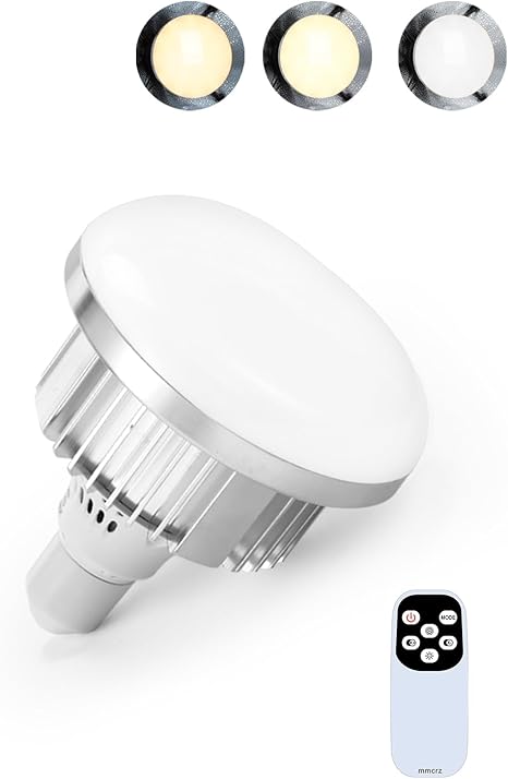 Photo 1 of 85W E27 LED Light Bulb for Umbrella/Softbox Lighting Kit, Dimmable Color Temperature 2700-6500K Remote Control Lamps for Photography Photo Video Studio, Portrait Shooting

