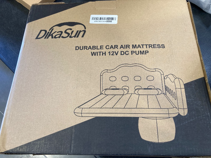 Photo 1 of DikaSun Car Air Mattress, Inflatable SUV Truck Camping Mattress for Back Seat, Thickened Travel Car Bed Sleeping Pad with Air Pump 2 Pillows