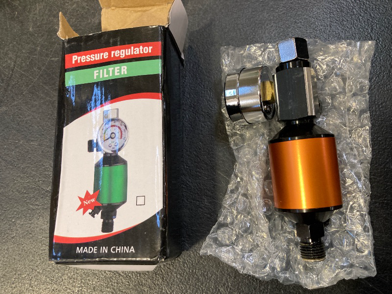Photo 1 of YUZES 1/4" NPT Air Compressor Filter Regulator Combo, with Drain Valve and Gauge for Paint Spray Gun (Maximum pressure 140psi)