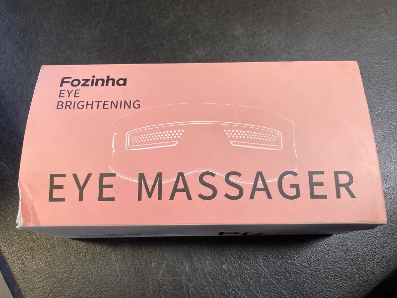 Photo 1 of Fozinha Eye Massager with Heat and Cooling, 12 Vibrators, 4 Massage Modes, 3 Temp Settings, Rechargeable Bluetooth Music, Gifts for Women/Men, Smart Sleep Mask for Relax, Reduce Strain
