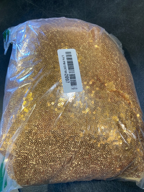 Photo 1 of JYFLZQ Gold Sequin Backdrop Curtain 4x10ft (WxH) 2 Panels Glitter Sequence Backdrop for Parties Photo Booth Photography Background Drapes for Wedding Birthday Bridal Showers