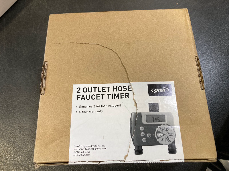 Photo 1 of Orbit 58910 2-Outlet Programmable Digital Hose Watering Timer