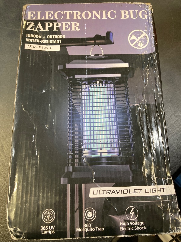 Photo 1 of AMUFER Bug Zapper for Outdoor & Indoor, 1/2 Acre Coverage Mosquito Lamp with 18W Bulb & 4400V High-Voltage, 100% Improvement in Mosquito Control Effect, Electric Fly Trap for Patio, Backyard, Home