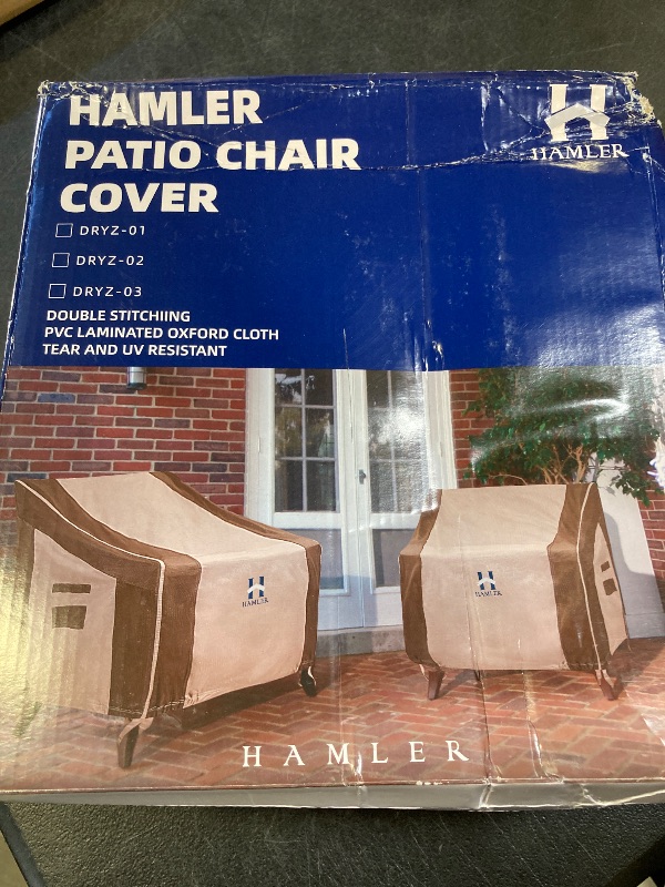 Photo 1 of HAMLER Patio Chair Covers 2 Pack, Outdoor Chair Covers Waterproof Fits up to 29W x 30D x 36H inches, Heavy Duty Lawn Furniture Covers, Lounge Deep Seat Cover for Patio Furniture