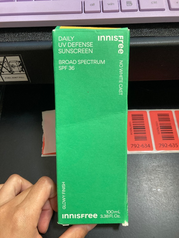 Photo 1 of Innisfree Daily UV Defense SPF 36 Jumbo – Korean Face Sunscreen, Invisible Finish, Broad Spectrum, No White Cast, Lightweight, Hydrating