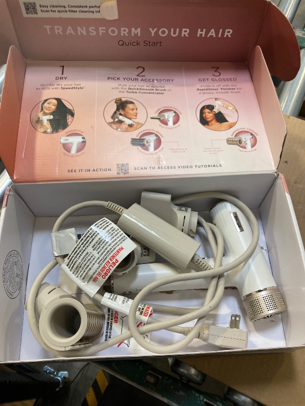 Photo 1 of Shark Hair Dryer | SpeedStyle | No Heat Damage Hair Styling Tool | 3 Styling Tools Included | Portable & Powerful Blow Dryer | Best for Straight & Wavy Hair | Silk | HD331
