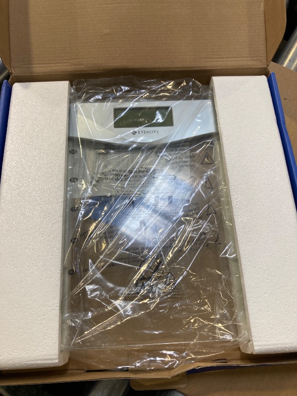 Photo 1 of Etekcity Digital Body Weight Bathroom Scale, Large Blue LCD Backlight Display, High Precision Measurements,6mm Tempered Glass, 400 Pounds