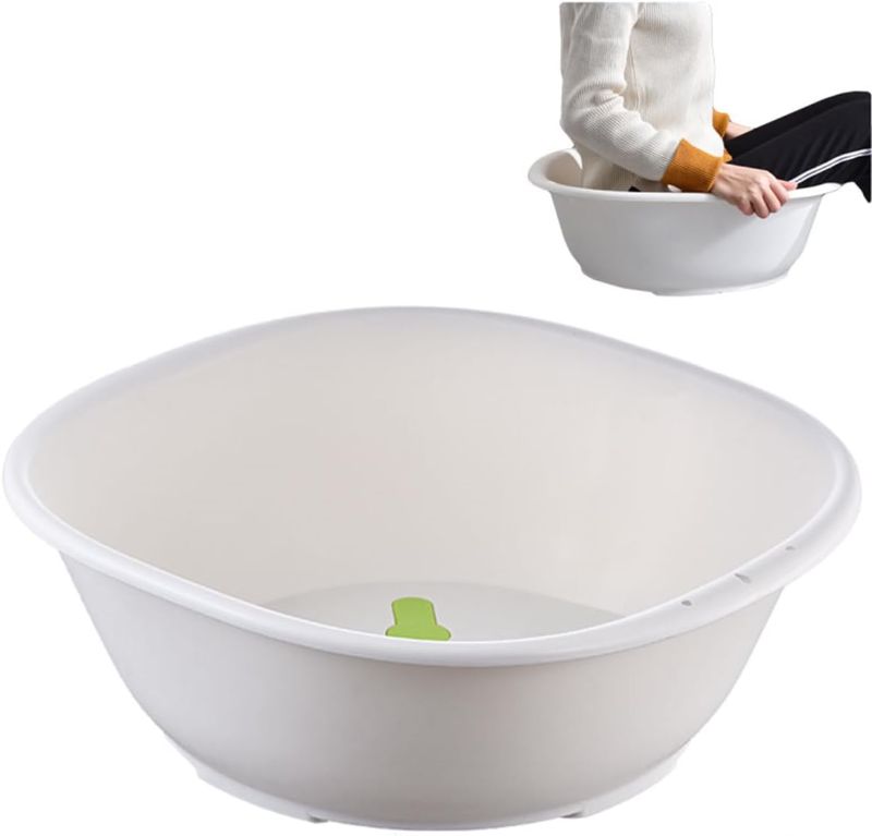 Photo 1 of Sitz Bath for Hemorrhoids,Sitz Bath tub,Sits Bath Kit for Women Men,Wider Seating Area, Deeper Bowl (White)
