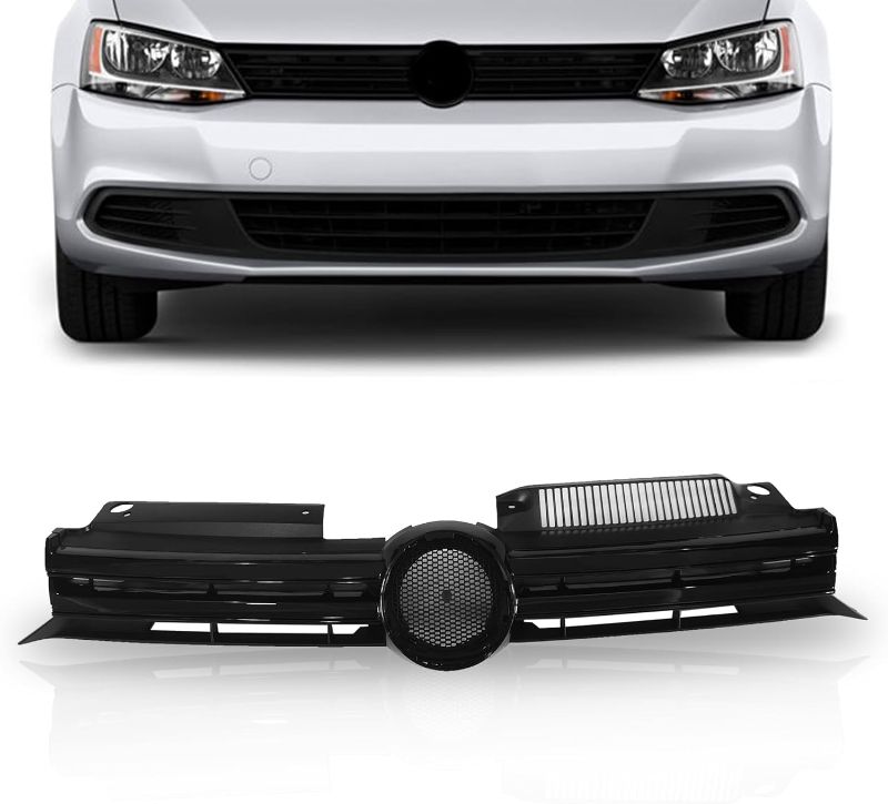 Photo 1 of PartsFlow Front Sport Black Grille For 2011 2012 2013 2014 Volkswagen Mk6 Golf GTI Jetta Sportwagen
