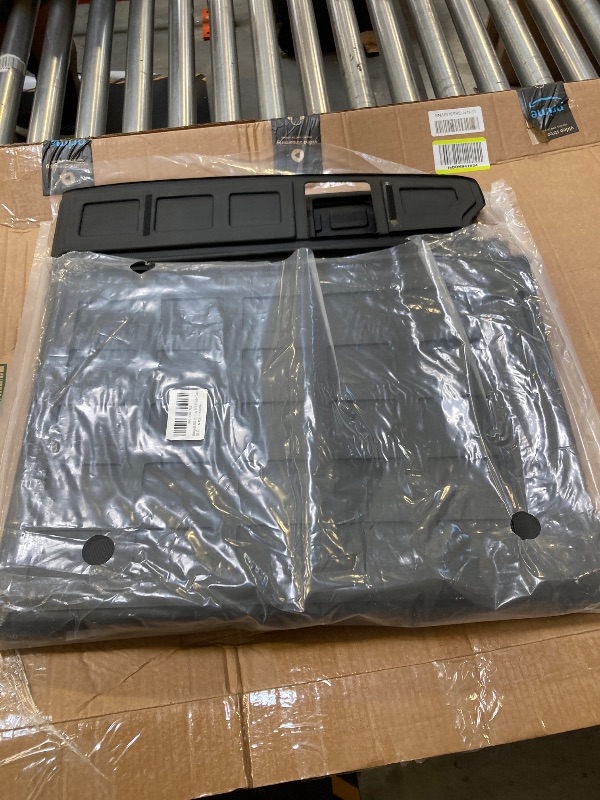 Photo 1 of Cargo Mat Compatible with 2010-2024 Toyota 4Runner 5 Seat Trunk Mat Cargo Liner All Weather Back Seat Cover 2023 Toyota 4 Runner Accessories (Trunk Mat+Backrest Mats,Fit W/O Sliding Tray)
