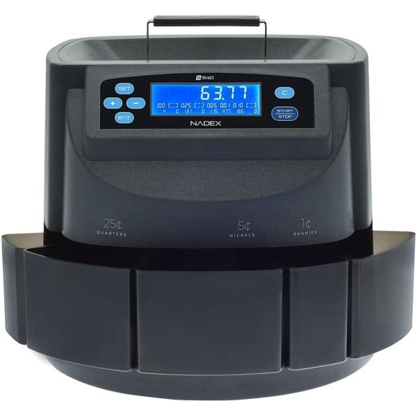 Photo 1 of Nadex S540 Pro | Coin Counter Sorter and Wrapper | Sorts up to 300 Coins per Minute | Comes with 48 Preformed Wrappers
