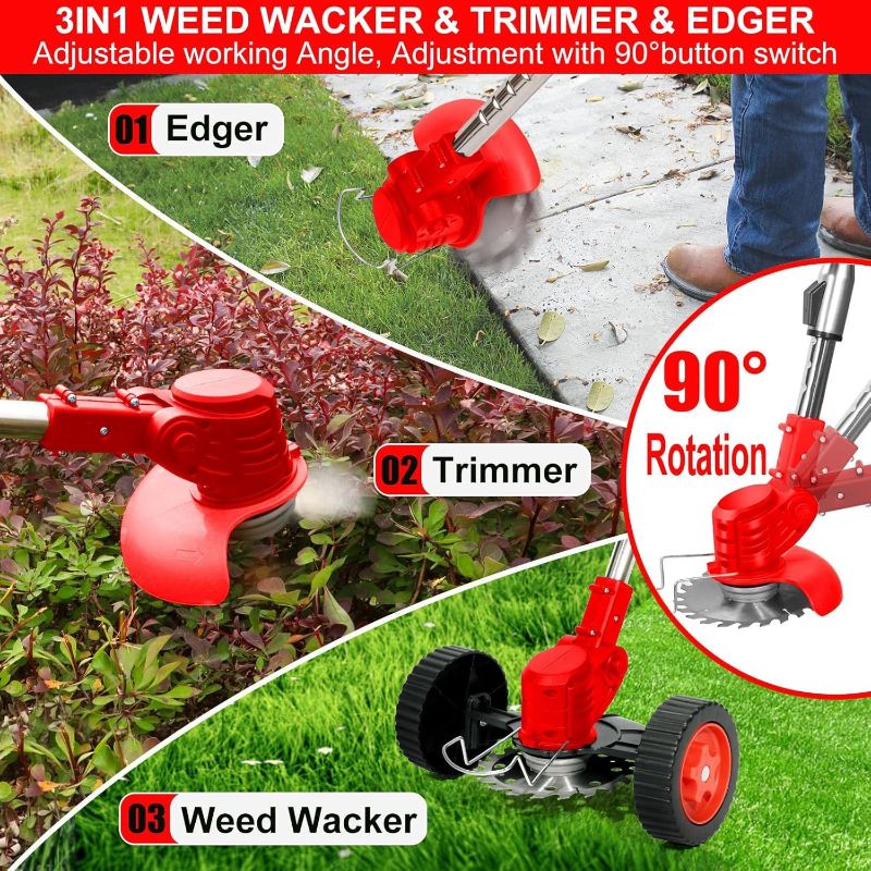 Photo 1 of Electric  Wacker 21V String Trimmer with 3 In 1 Blades