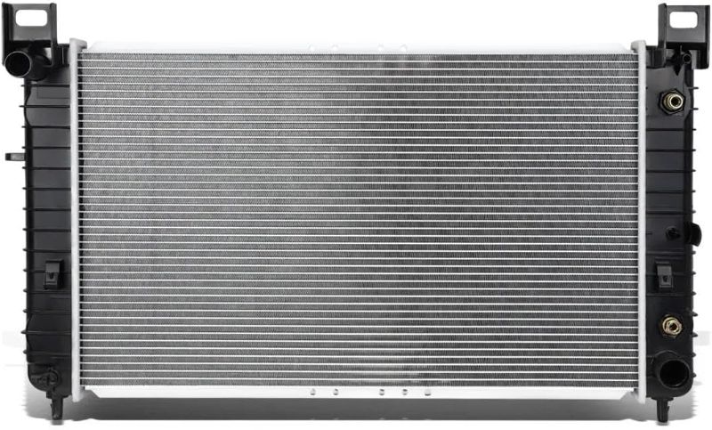 Photo 1 of Engine Coolant Radiator with Transmission Oil Cooler Compatible with Chevrolet Silverado, Tahoe & GMC Sierra 1500 2500, Yukon, Automatic Transmission, 28-1/4" Width Only, Replace# 52484047
