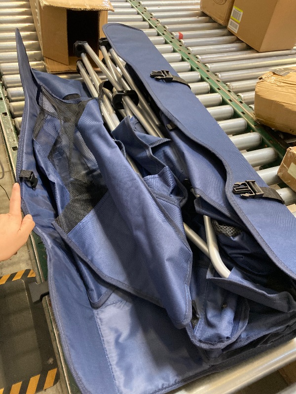 Photo 1 of Folding Canopy Camping Chair, Navy 
