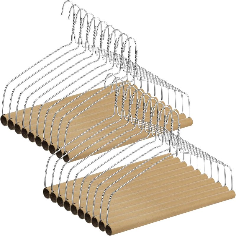 Photo 1 of 20 Set Dry Cleaner Hangers - 18" Drapery & Tablecloth Hangers with Strong 10.5 Gauge Wire for Heavy Items
