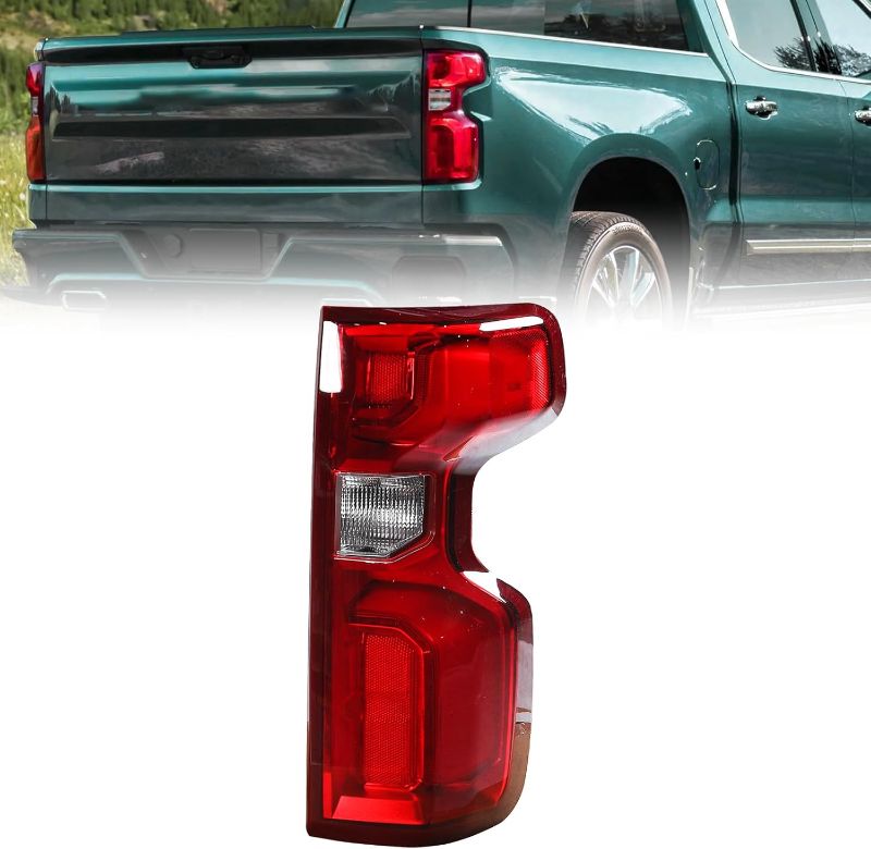 Photo 1 of Tail Light Assembly Compatible with 2019-2023 Chevy Silverado 1500 Direct Replacement Rear Lamp (Right Passenger Side)
