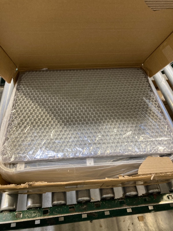 Photo 1 of Stainless Steel Litter Box | XL Enclosed Cat Litter Boxs with Lid for Big Cats | High Sided, Anti-Urine Leakage | Non-Stick Bottom & Includes Litter Mat & Metal Scoop
