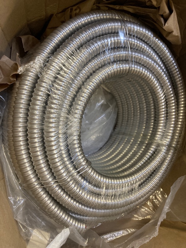 Photo 1 of 6/3 MC Cable with Ground - 100FT Pure Copper 6AWG/3 Metal Clad Wire with Aluminum Armor 6 Gauge 3 Conductor Type MC Alum Cable
