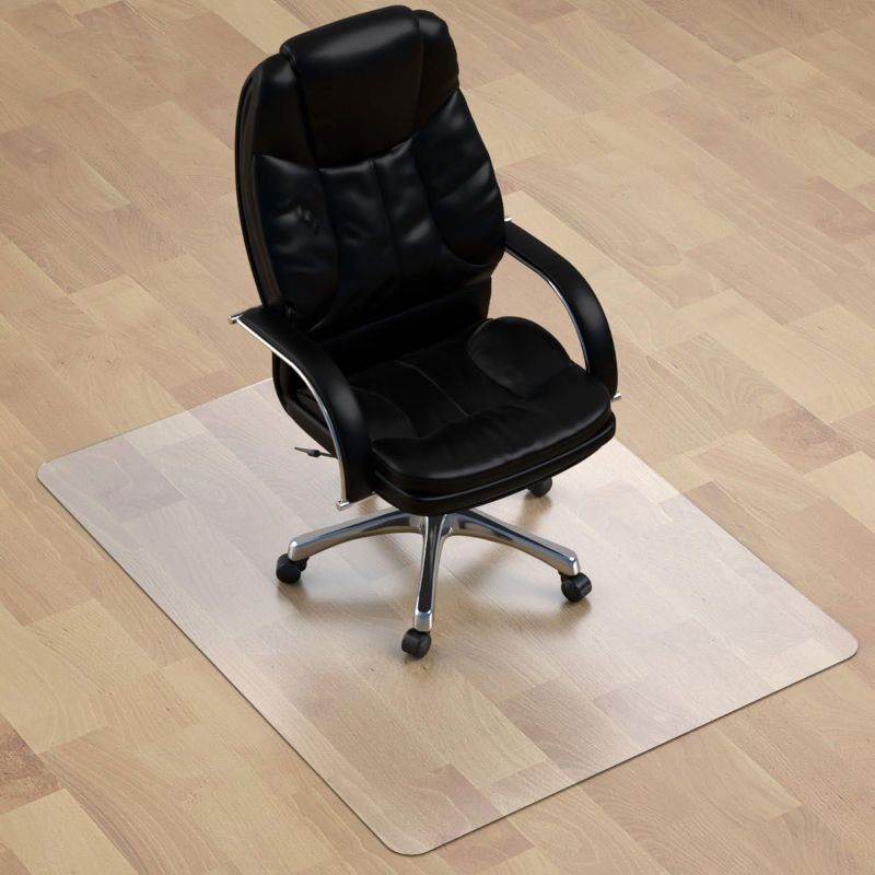 Photo 1 of Thickest Chair Mat for Hardwood Floor - 1/8" Thick 47" X 35" Crystal Clear Chair Mat for Hard Floor, Can't be Used on Carpet Floor
