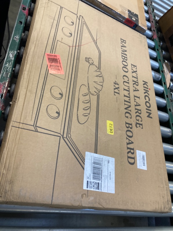 Photo 1 of 30 Inch Extra Large Bamboo Cutting Boards for Kitchen, Wood Cutting Board with Deep Juice Groove and Handle Heavy Duty Chopping board, Oversized Stove Top Cover, Kikcoin, 30" x 20"
