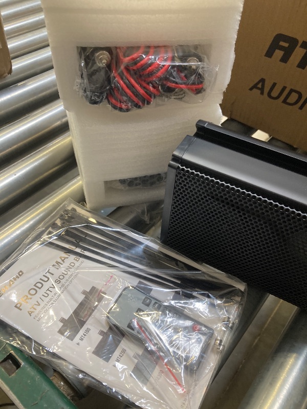Photo 1 of 25 Inch UTV Sound Bar, ATV SoundBar Bluetooth with RGB Lighting, IP66 Waterproof Golf Cart Sound Bar, Amplified Powersports SXS SoundBar, UTV Speakers Compatible with Polaris RZR Can-Am
